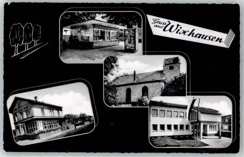 Wixhausen Geschäft Bahnhofskiosk Geschw. Stahl Kirche Rathaus