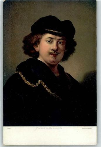Portrait de Rembrandt sign. Rembrandt