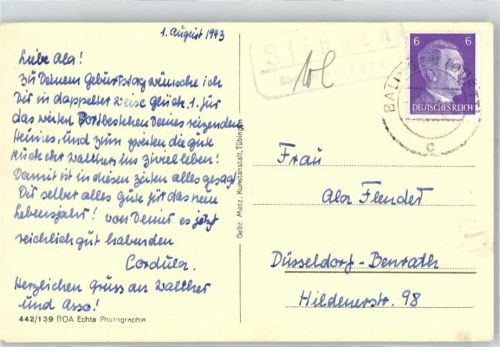 Balingen Landpoststempel Burg Hohenzollern