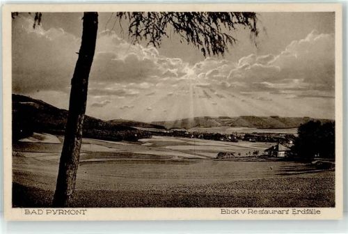 Bad Pyrmont Blick vom Gasthaus Erdfälle