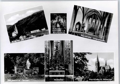 Nonnweiler Kahlenberg Pfarrkirche St. Hubertus Hochaltar Marienstätte Gemälde