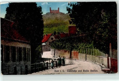 Barr 1915 Talstrasse und Ruine Andlan