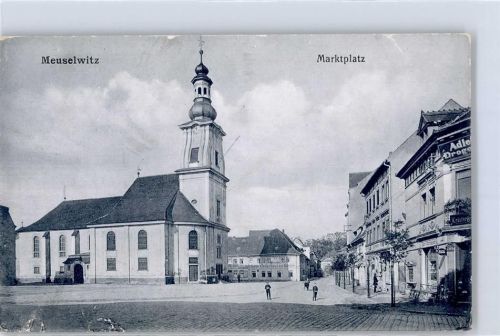 04610 O7404 Meuselwitz , Thür - Marktplatz Kirche