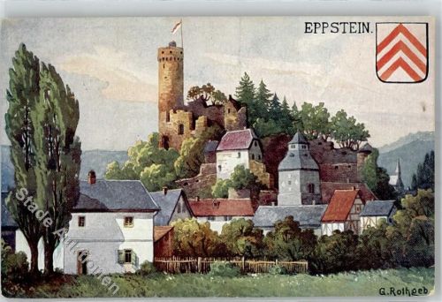 Eppstein Burg sign. Georg Rothgeb