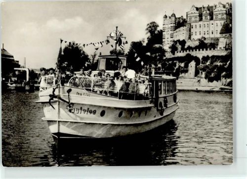 Bernburg Schloss Motorschiff Saalefeld AKU1