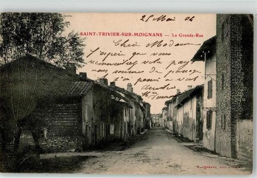 Saint-Trivier-sur-Moignans 1906 Straße Grande Rue