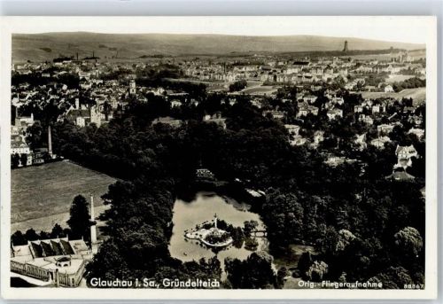 08371 O9610 Glauchau - Fliegeraufnahme