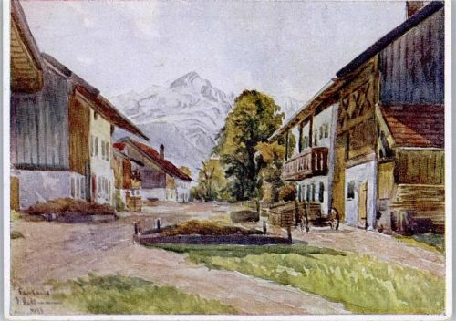 Farchant Dorfstraße signiert