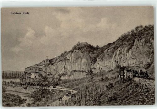 Istein 1914 Isteiner Klotz Eisenbahn