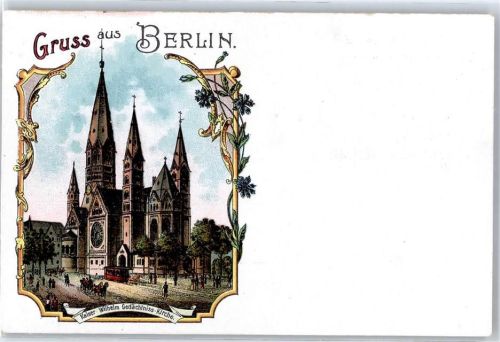 Charlottenburg Kaiser Wilhelm Gedächtniskirche Straßenbahn