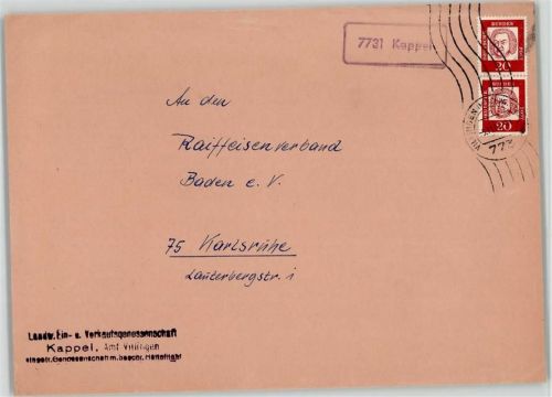Kappel Posthilfsstellenstempel Vorderseite