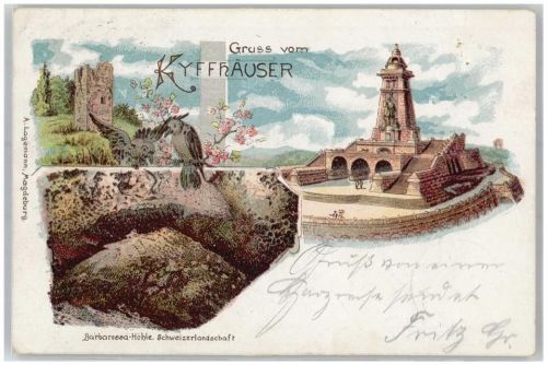 Kyffhäuser 1900 Kaiser Wilhelm-Denkmal Barbarossa-Höhle