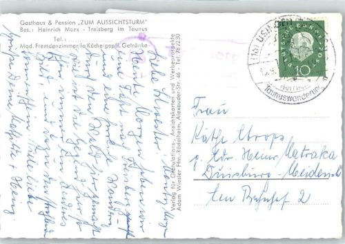 61389 W6384 Treisberg - Landpoststempel