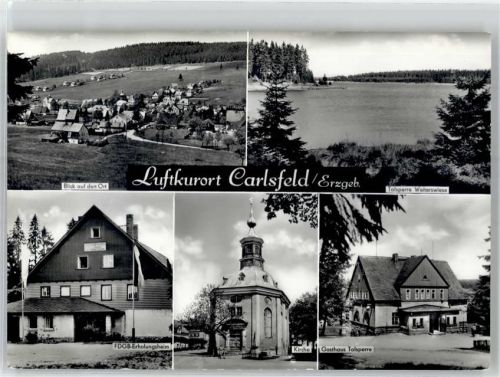 Carlsfeld Talsperre Weiterswiese Gasthaus Kirche FDGB-Erholungsheim