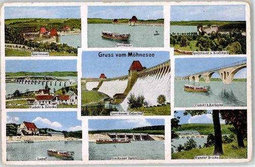 Günne Möhne See Talsperre Viadukt Seehof Kraftwerk