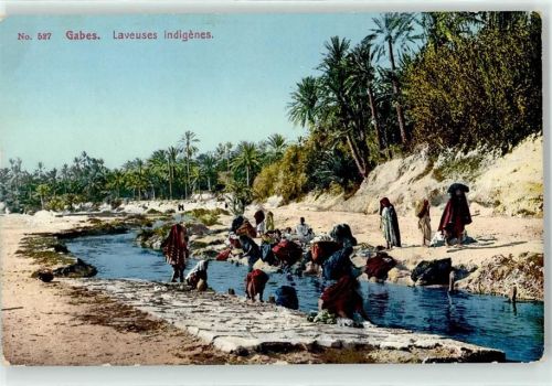 Gabès Waschfrauen Laveuses indigenes
