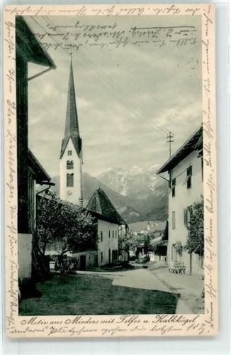 Mieders Dorfpartie Kirche Telfes Kalkkögel