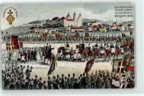 Weingarten Historische Prozession Blutritt zu Ehren des heiligen Blutes