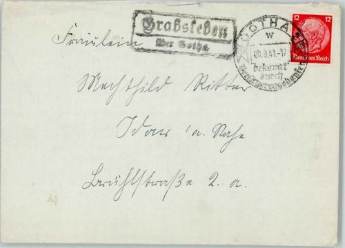 99869 O5801 Grabsleben - Landpoststempel