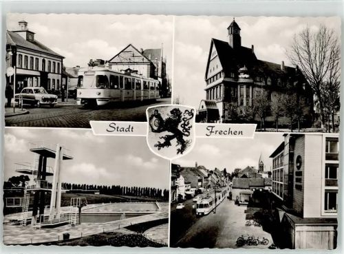 50226 W5020 Frechen - Schwimmbad Straßenbahn Hauptstrasse Rathaus