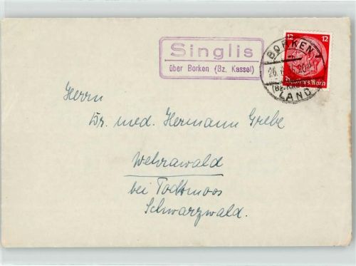 Singlis Landpoststempel