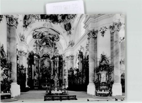 Ottobeuren Ort handschriftlich Kirche Innenansicht Basilika