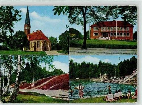 Schneverdingen Kirche Rathaus Heideblütenfestplatz Schwimmbad Quellenbad AKU1
