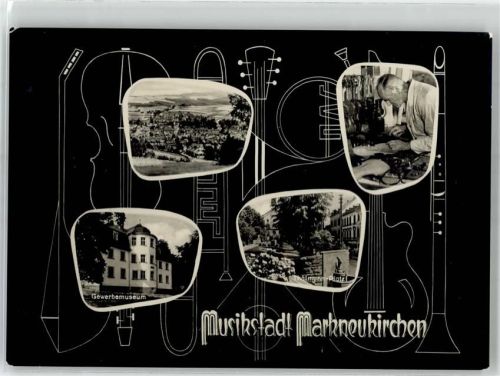 08258 O9659 Markneukirchen - Gewerbemuseum Thälmann-Platz Musikstadt