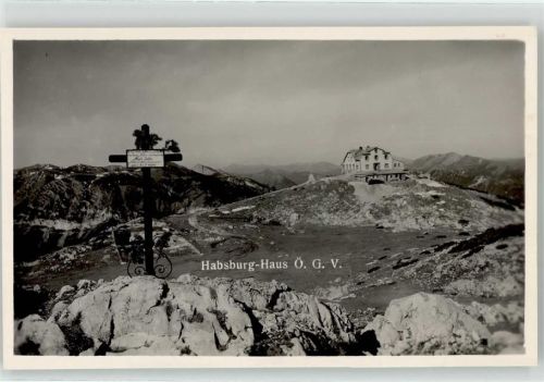 Habsburghaus Berghütte Kreuz Hüttenstempel Karl Ludwig Haus