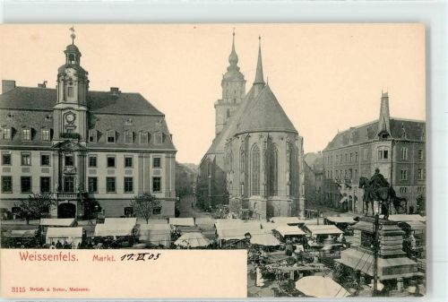 Weißenfels Markt Kirche Denkmal
