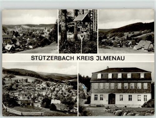 Stützerbach Wegweiser am Auerhahn Goethe-Gedenkstätte
