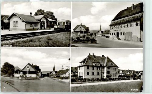 Linsenhofen Bahnhof Eisenbahn Gasthaus Schule