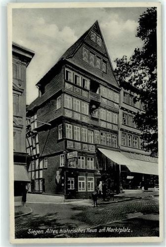 57072 W5900 Siegen - Altes historisches Haus am Marktplatz