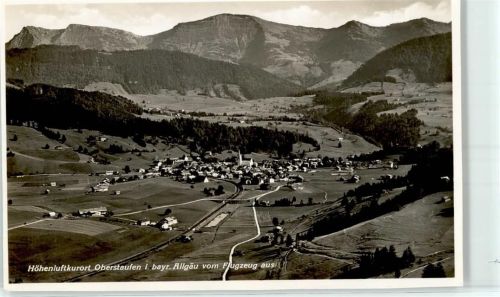 Oberstaufen Fliegeraufnahme Höhenluftkurort bayerisches Allgäu