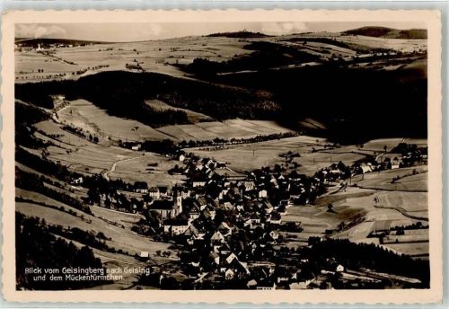 Geising Blick vom Geisingberg Mückentürmchen