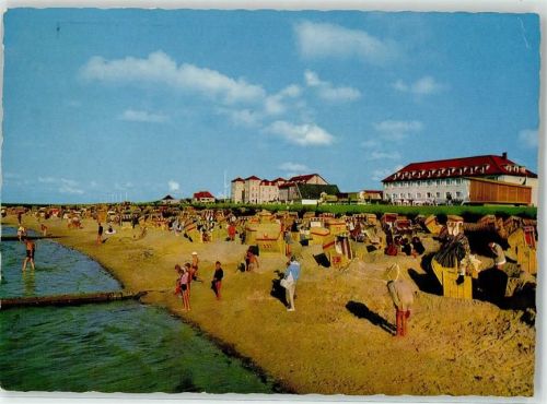 Cuxhaven Nordseeheilbad Stadtteil Duhnen Strand am Musikpavillon