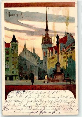 München 1902 Marienplatz