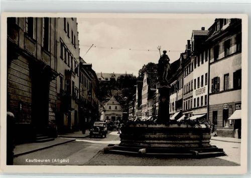 Kaufbeuren obere Kaiser Max Straße Brunnen Cafe Handlung