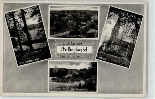 Bad Fallingbostel Böhmetal Löns Ruhestätte Kirche Blick vom Kirchturm