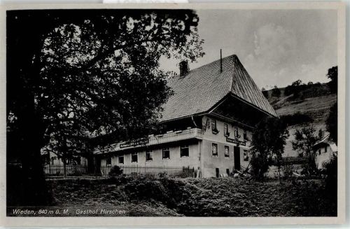 79695 W7861 Wieden , Schwarzw - Gasthaus Hirschen