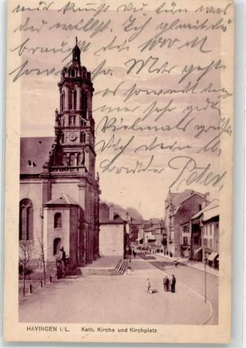 Hayingen 1916 Kath. Kirche Feldpost WK I