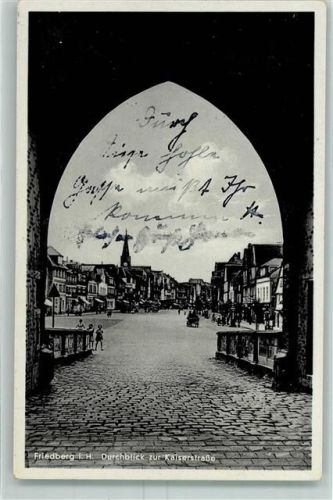 Friedberg Durchblick zur Kaiserstrasse