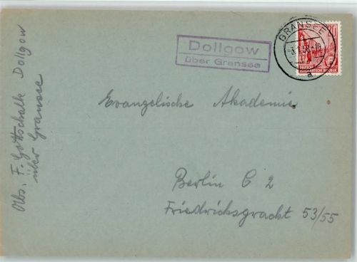16775 O1431 Dollgow - Landpoststempel