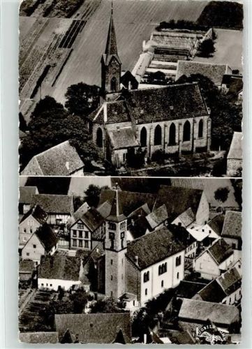 67125 W6701 Dannstadt - Fliegeraufnahme Kirche