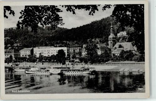Bad Schandau Kirche Fahrgastschiff Anlegestelle
