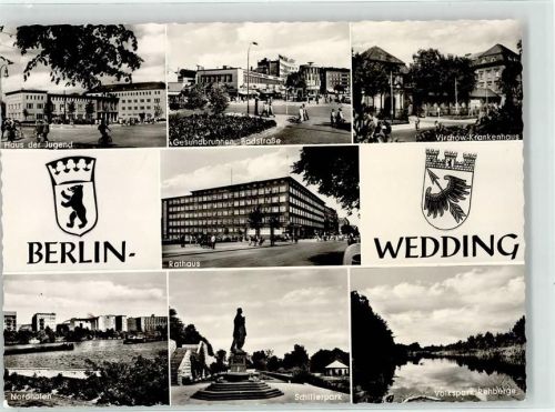 Wedding Haus der Jugend Gesundbrunnen Virchow Krankenhaus Rathaus Nordhafen Schillerpark