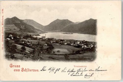 Schliersee 1898 Kirche Verlag Ottmar Zieher