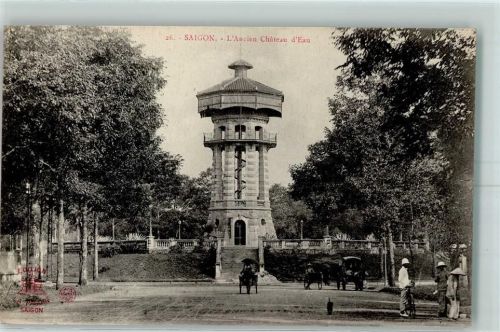 Saigon l`Ancien Chateau d`Eau Rikscha Fahrrad