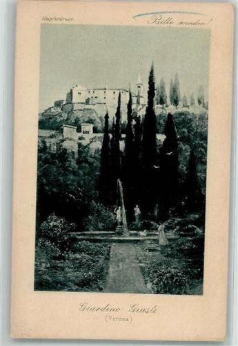 Verona Giardino Giusti Werbung G. Heuer & Kirmse Hofkunstverleger