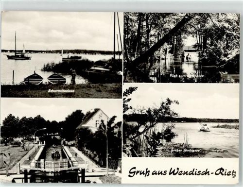 Wendisch Rietz Großer Glubigsee Schleuse Fließ Scharmützelsee